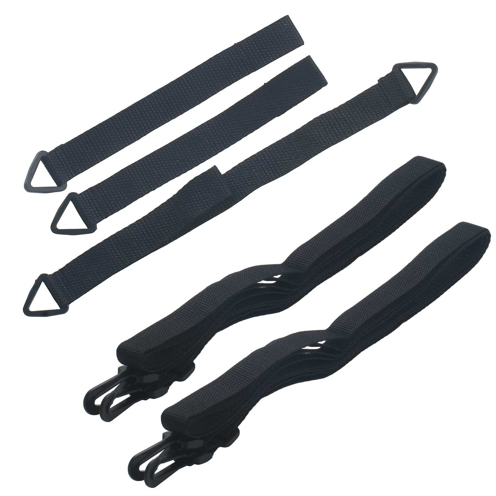FASTROHY 5Pcs Fixed Straps for Large Outdoor Umbrella, Wind Protection Fixed Band Wind Lock for Outdoor Garden Cantilever Parasols Adjustable Black