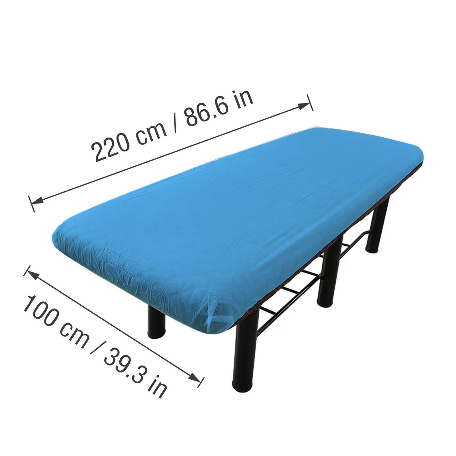 Coprilettino da Massaggio 5X - Lenzuola con Angoli | Copritavolo Blu per Spa | Morbide Lenzuola per Estetista