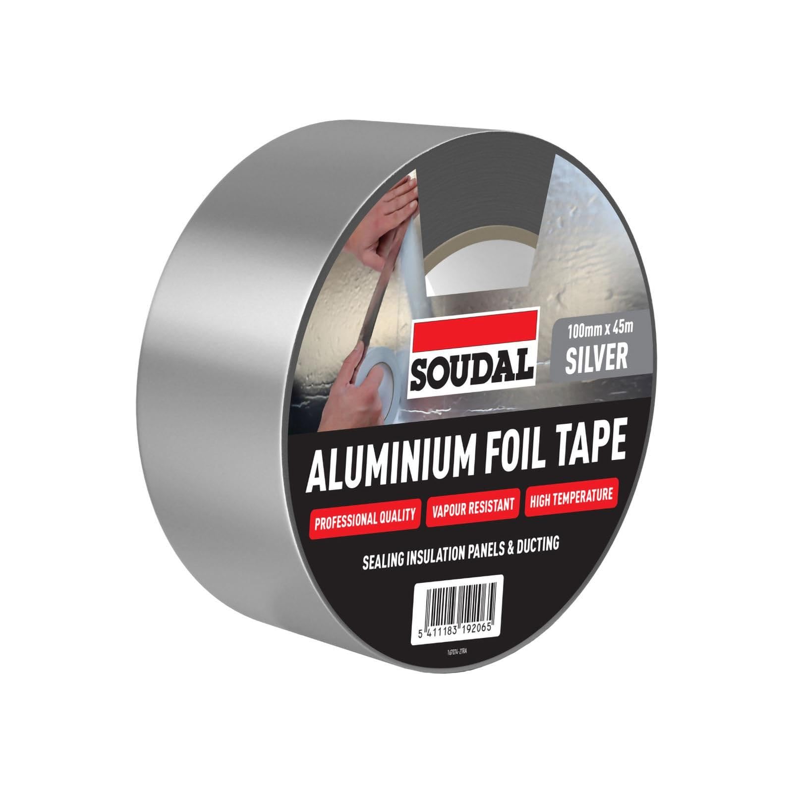 Soudal Aluminium Foil Tape (3 Pack) - 100mm