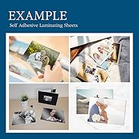 Vista 4 de Self Adhesive Laminating Sheets 12.3x17.1 inch, 20 Pack, 4mil Thickness, No-Machine Needed, QuickPeel, Instashield, Stick&GO