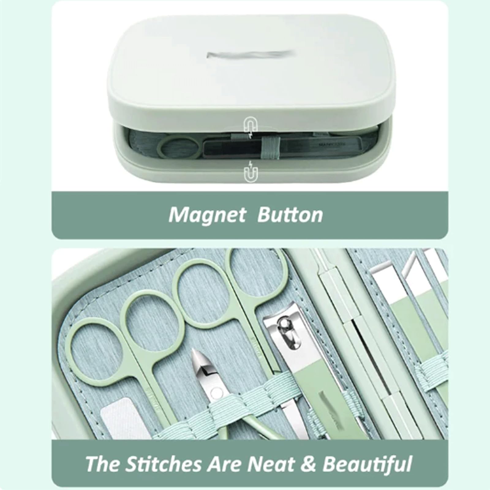 Kit de Herramientas de Corte de cortaúñas 18 en 1, Juego de manicura y pedicura, Herramientas de Cuidado de manicura y Belleza para el Cuidado Personal Diario Juego de manicura