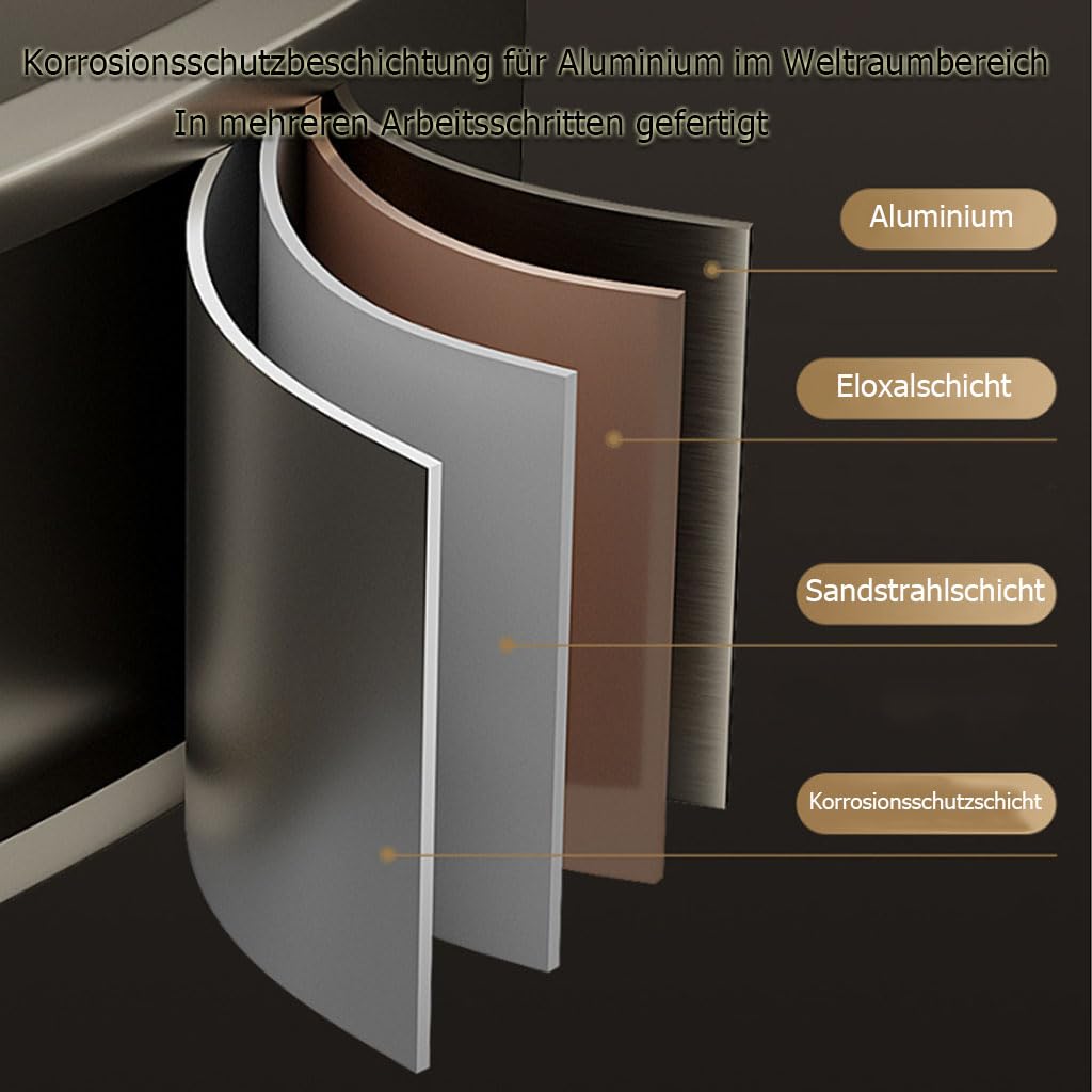 Estante de Ducha sin Taladro, Estante de Pared Triangular, Organizador de baño de Aluminio, toallero con Gancho, Almacenamiento para Ducha y Lavabo,2Etage
