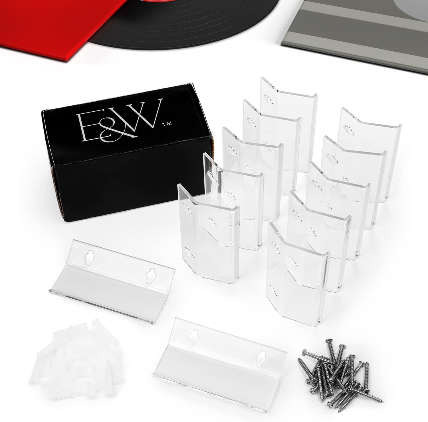 12 x Vinyl Record Display Shelf for Albums, Vinyl Display