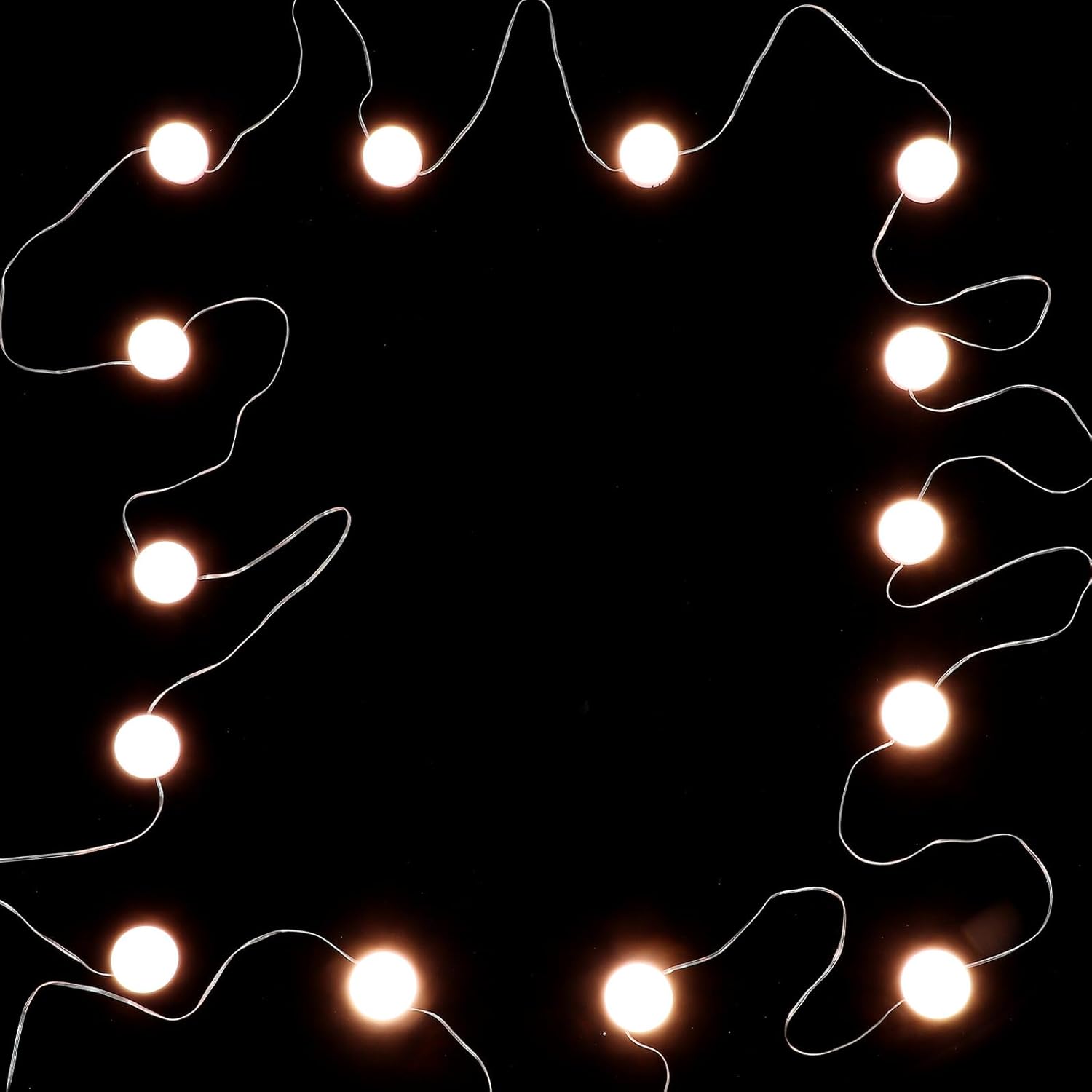 KESYOO Bombillas LED ajustables de maquillaje para espejo de tocador, bombillas de tres colores regulables para tocador, lámpara de tocador compacta