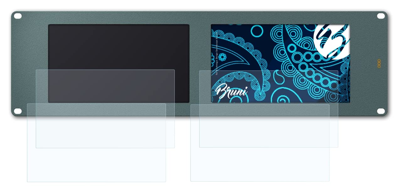 Bruni Screen Protector compatible with Blackmagic Design SmartScope Duo 4K Protector Film, crystal clear Protective Film (Set of 2)