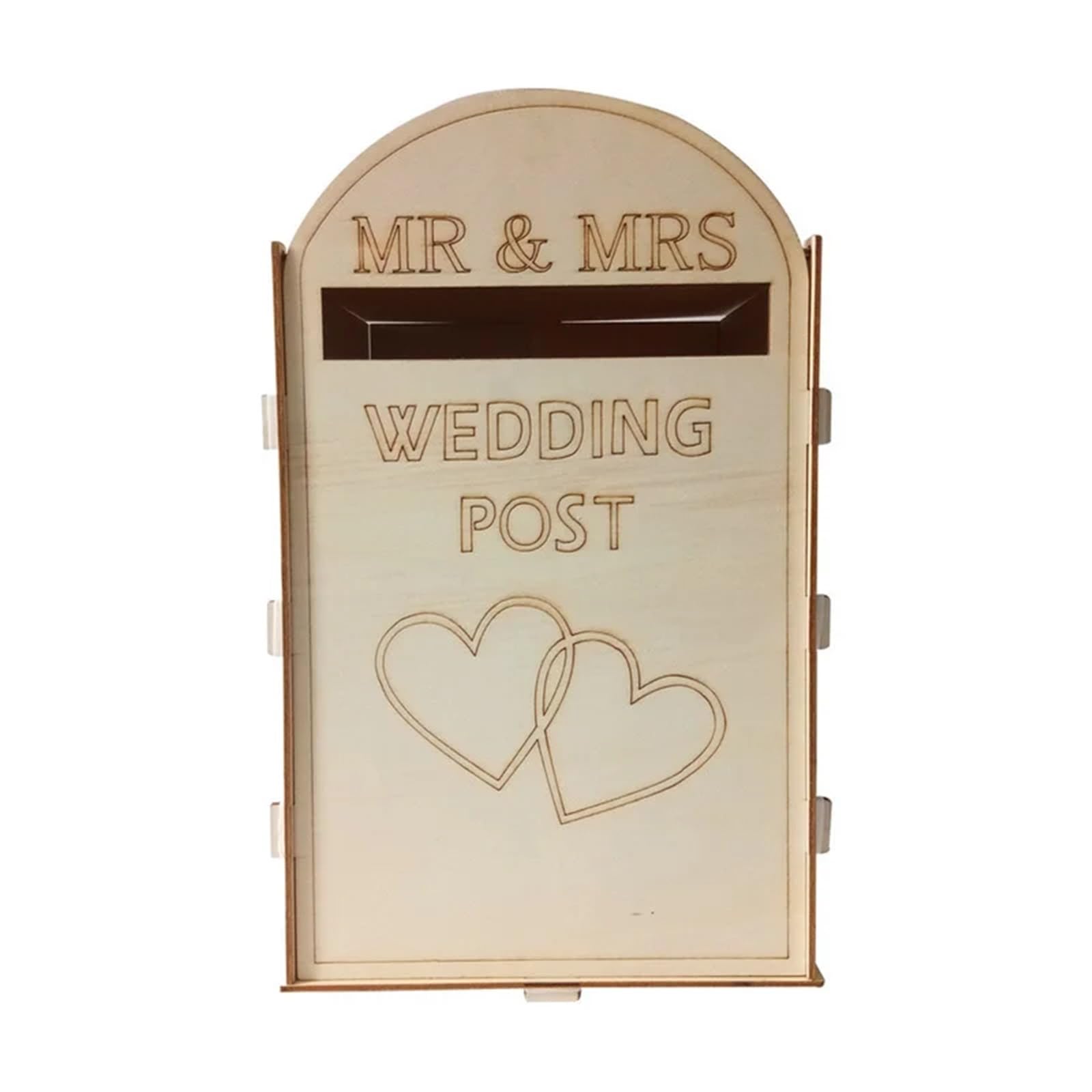 Hochzeitskarten-Box DIY-Hochzeitszubehör aus Holz, Stilornamente, Hochzeitsbriefkasten, Kartenboxen, Hochzeitsdekorationen(E)