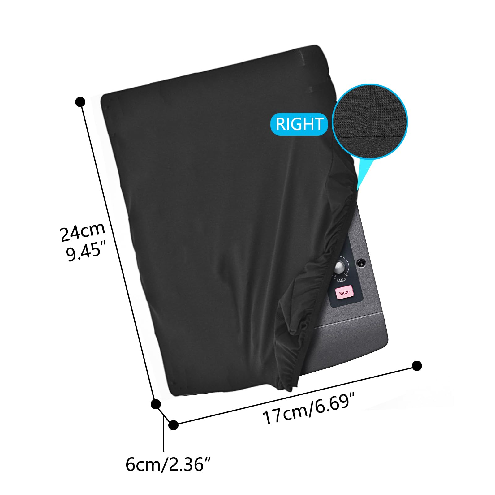 Musiin Ultimate Home Studio Mixer Cover, Stretchable Chinlon, Splash-Resistant, Dust & Pet Hair Protection - Image 2