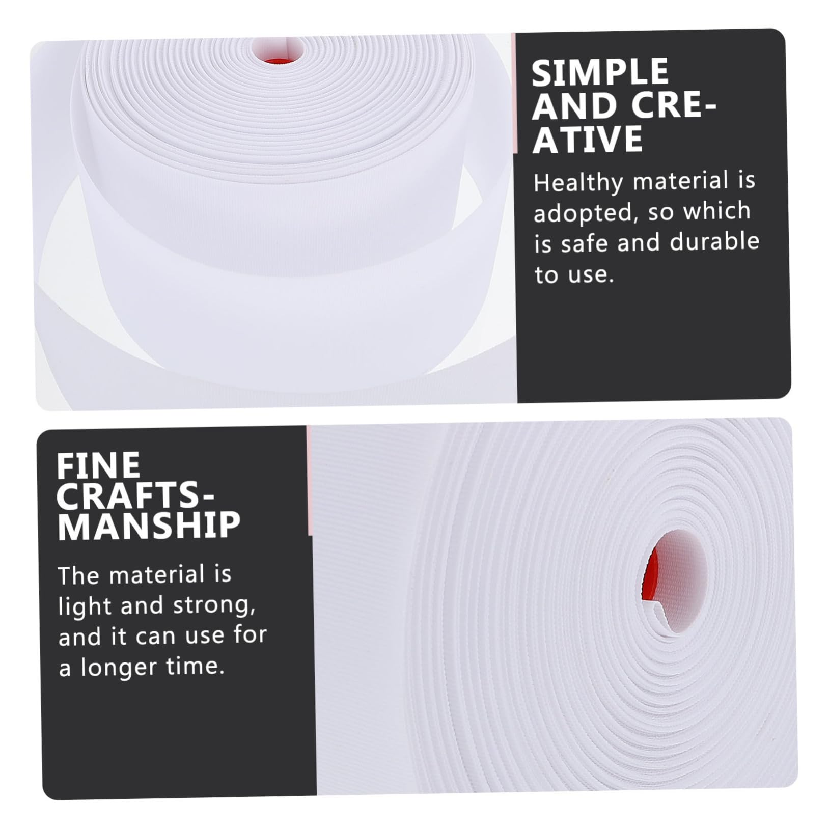 STOBOK Ruban Perforé pour Anneaux de Rideaux, Bande de Renfort en Polyester Blanc pour Rideau, Usage Maison, Léger et Sûr
