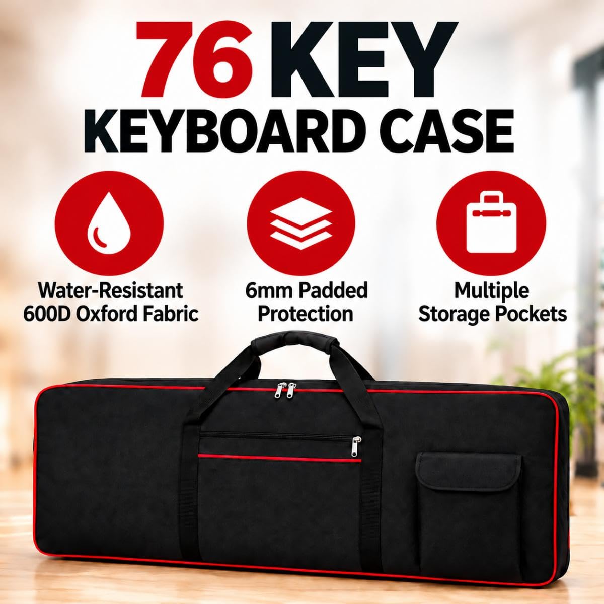 Keyboard Case für 76 Tasten für Yamaha NP-30 2007-2011
