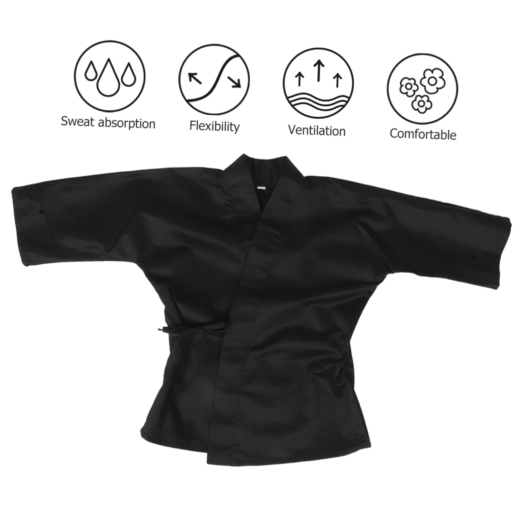 Divisa Cuoco Stile Giapponese Giacca Sushi Chef Unisex Abito da Lavoro Traspirante per Ristoranti Giapponesi e Sushi Bar