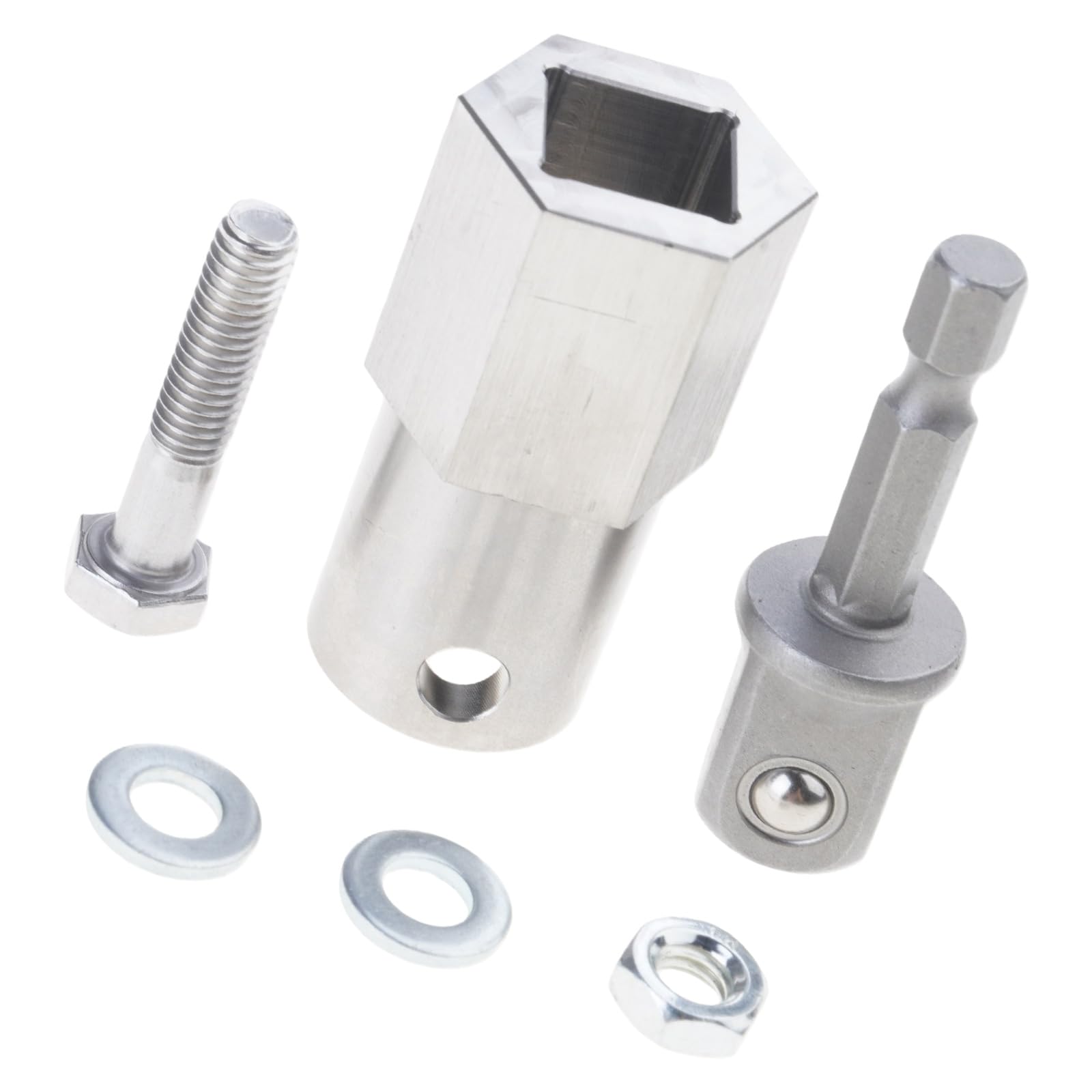 Resistant Stainless Drill Adapter Drills Attachments Enabling Cordless Drills to Operate Trailer Drill Crank Crank Adapter