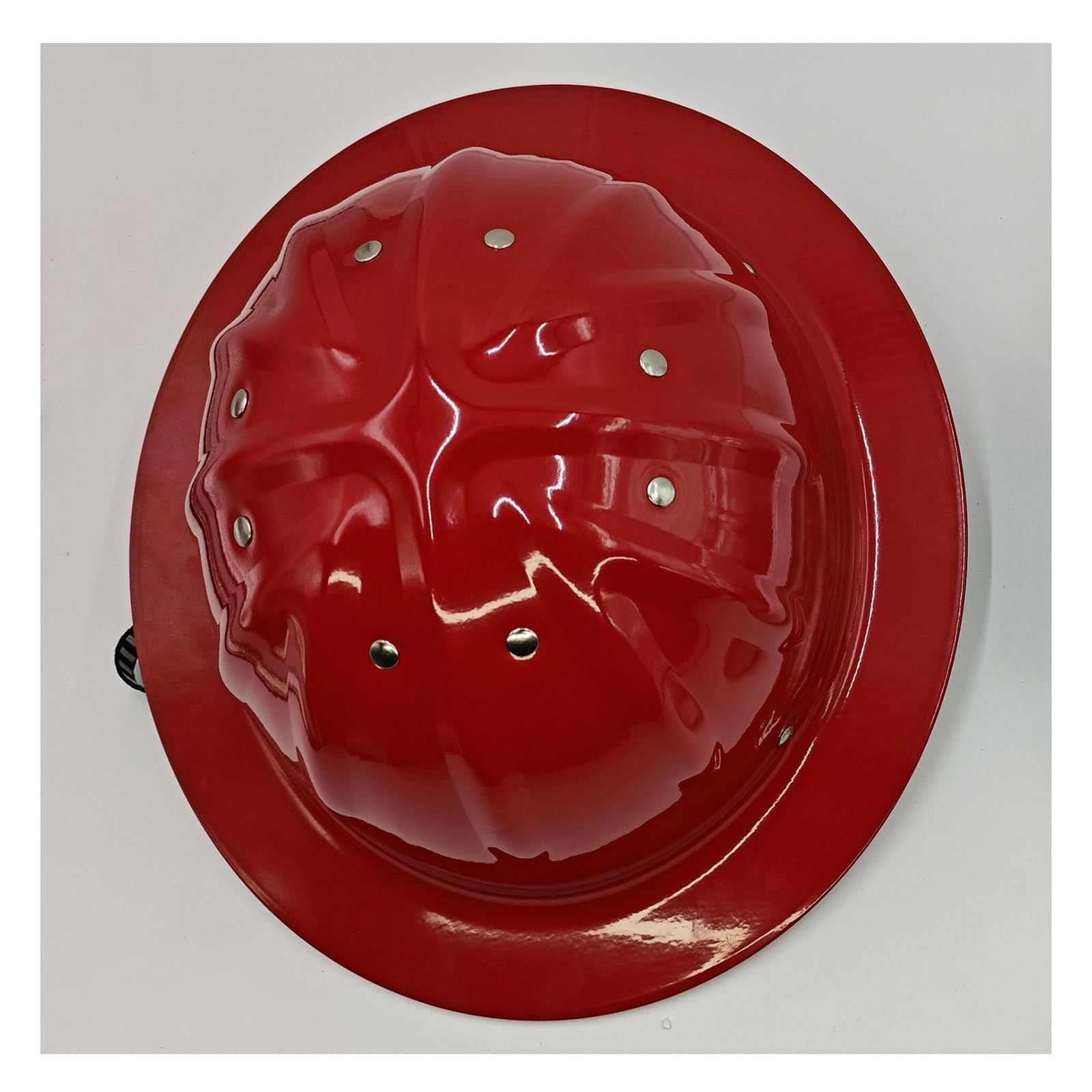 with Removable Liner Hard Hat Aluminum Full Brim Hardhat 4-point Fastening Professional Aerial Engineering Hard Hats 3 Colors Available(Red)