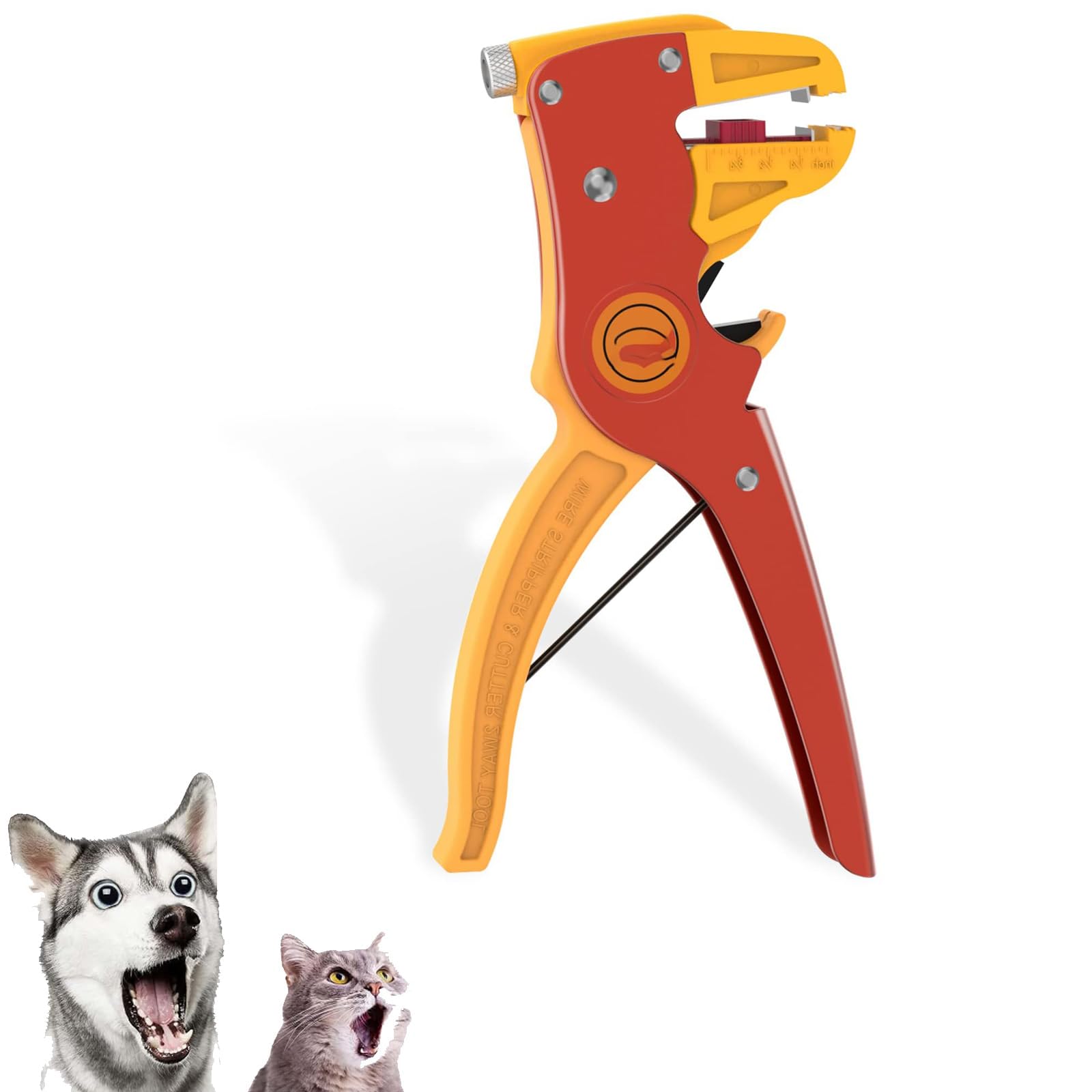 KASTWAVE2-in-1 Automatic Wire Stripper and Cutter,Adjustable 10-24 AWG Electrical Cable Tool for Electronics and Automotive Repair