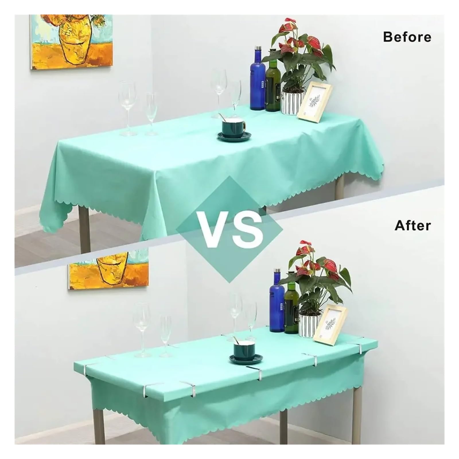 Tischdeckenklammern Tablecloth Clips-Picnic Table Cloth Clips-Stainless Steel Cover Clamps-Table Clips for Weddings Party