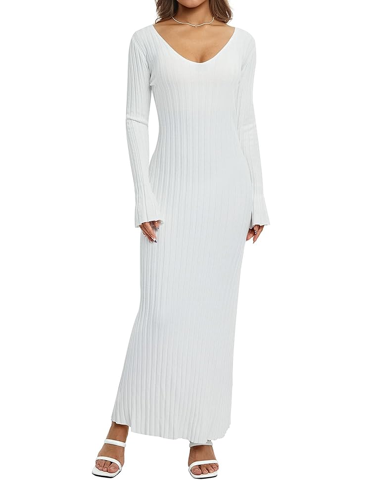 Como Back Lace-Up Dress ホワイト M 61PBy4fd4RL._AC_SL1500_.jpg