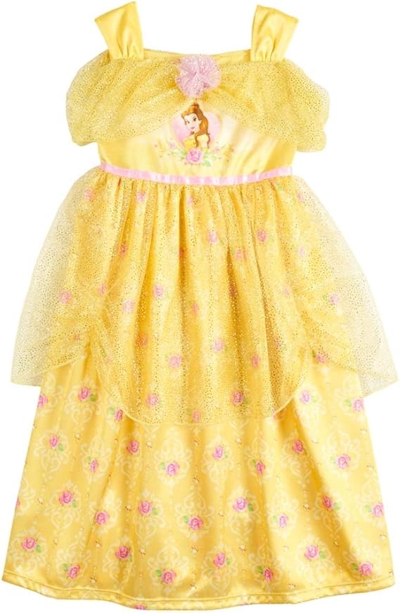 Disney Princess Toddler Girls' Belle Yellow Dress Nightgown (3T) Amazon.ca Clothing, Shoes