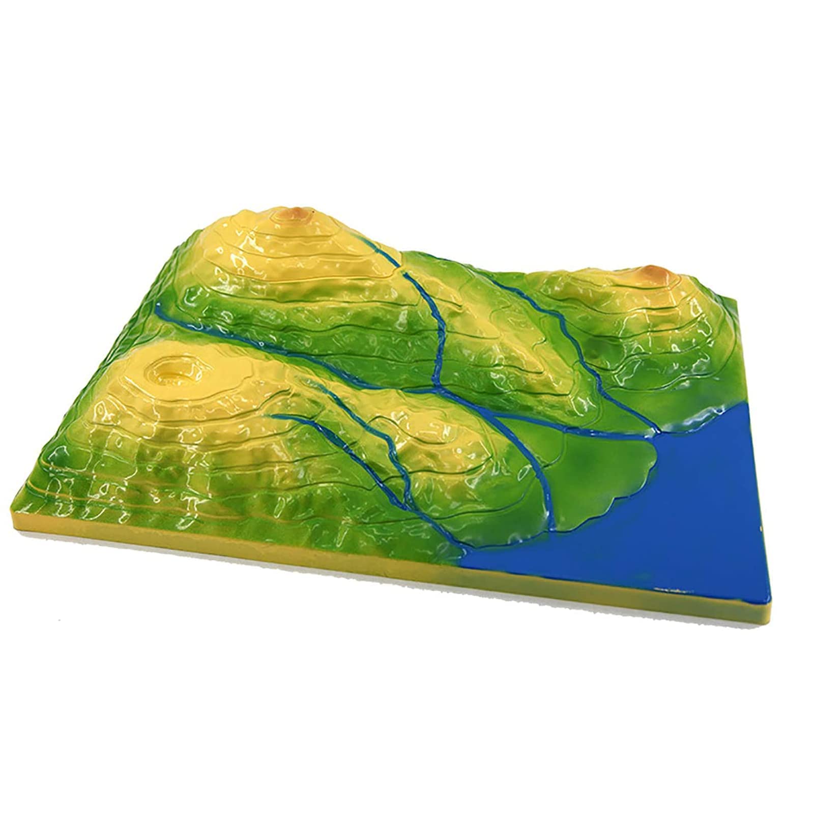 3D Plate Tectonics Model Display Kit - Geology 3D Plate Tectonics Model - Interpretation Model of Contour Topographic Map, Removable Resin Material