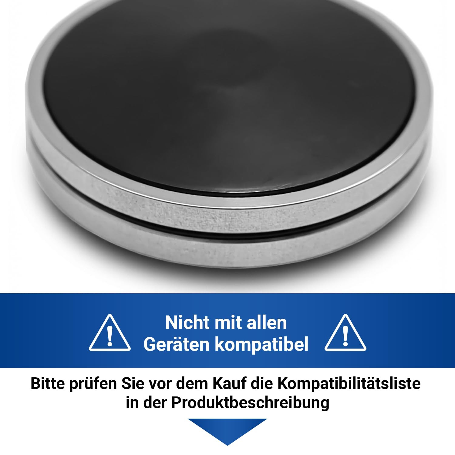 VIOKS TwistPad Knebel Kochfeld Ersatz für Bosch Siеmens 00614176 614176 | Drehscheibe Magnet Tipp-Pad Drehknopf Drehgriff, zur Sensorbedienung auf dem Herd Oben