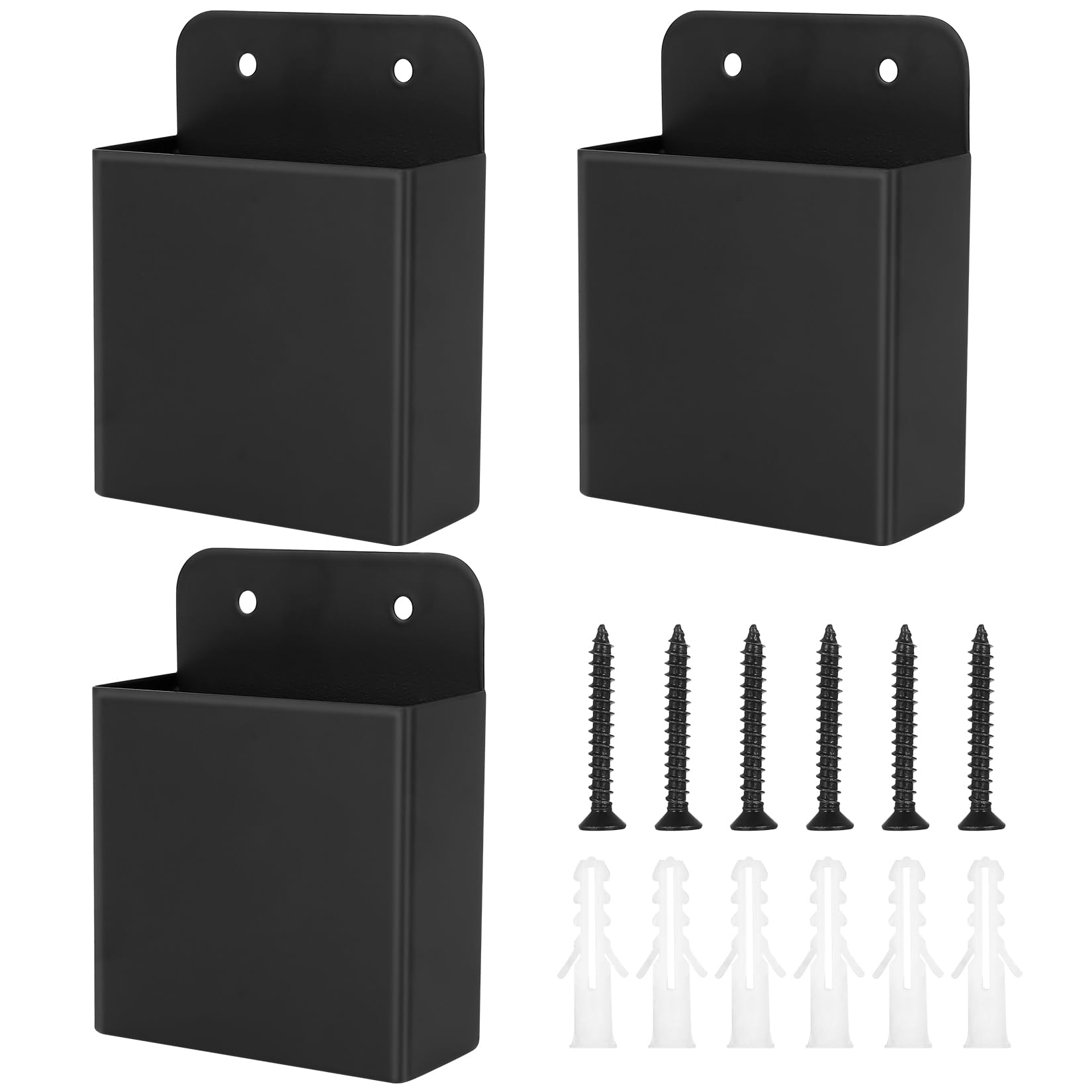BOJIUKEJI 3 Pcs Remote Control Holder Wall Mounted, Tv Remote Holder