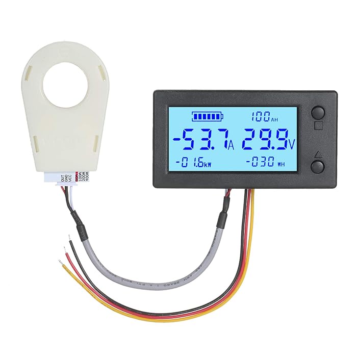 Buy Shuiyuan DC 5V90V Digital Voltmeter Ammeter Gauge Battery Capacity