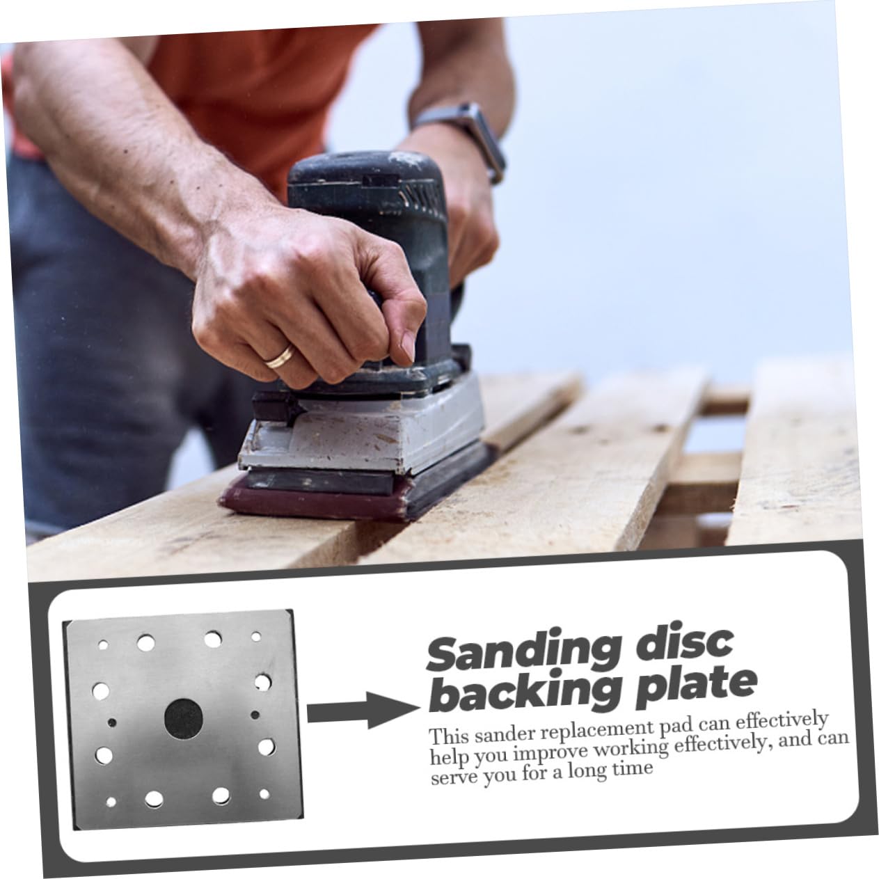 Gatuida 5piezas Placa De Soporte Para Lijadoras Portátil Compatible Con Disco De Respaldo Fácil De Instalar Repuesto Para Máquinas De Lijado