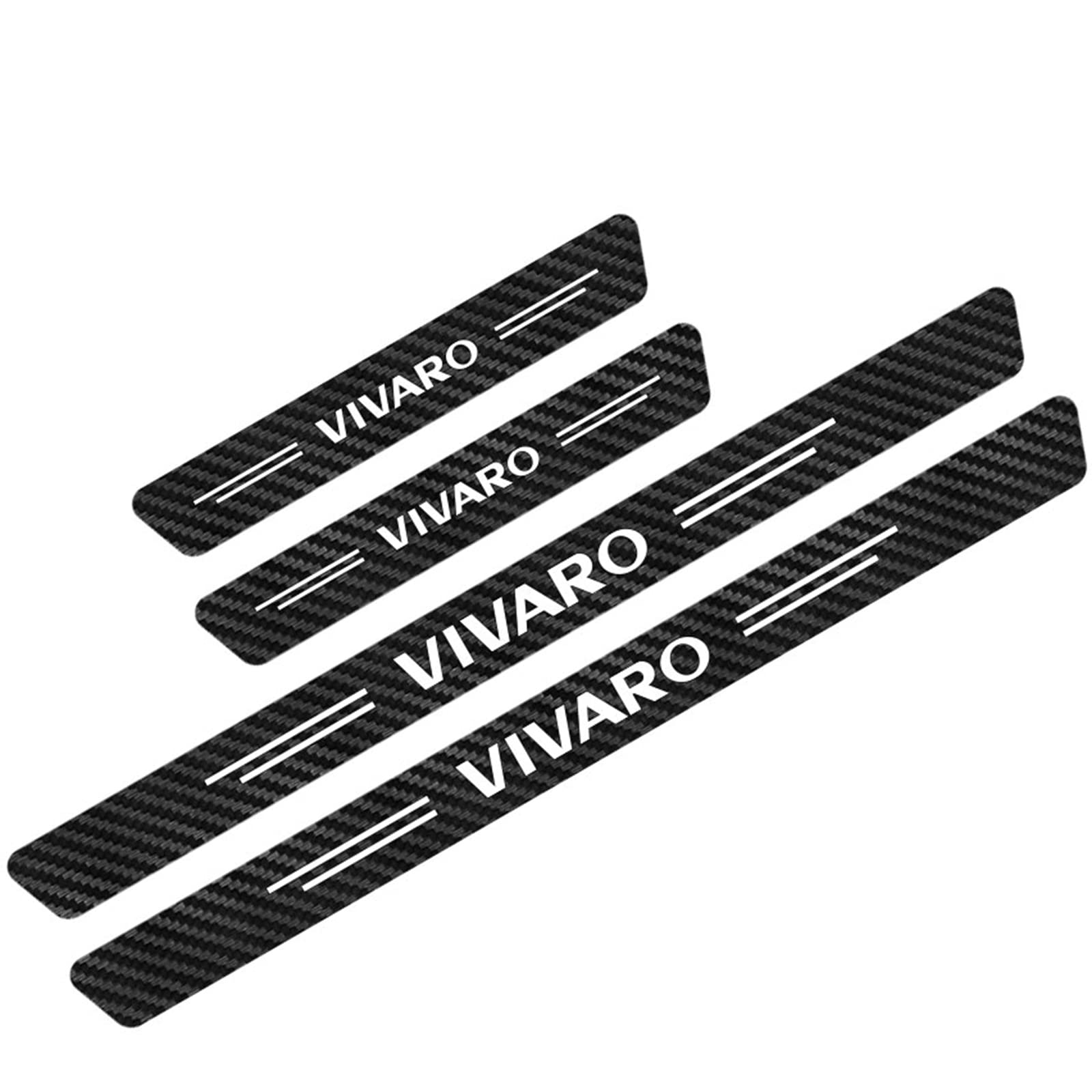 Symilov Car Door Sill Protector for Op-el, 4Pcs Anti Scratch Carbon Fiber Threshold Edge Entry Guard Stickers Kick Plates Styling Accessories, Vivaro