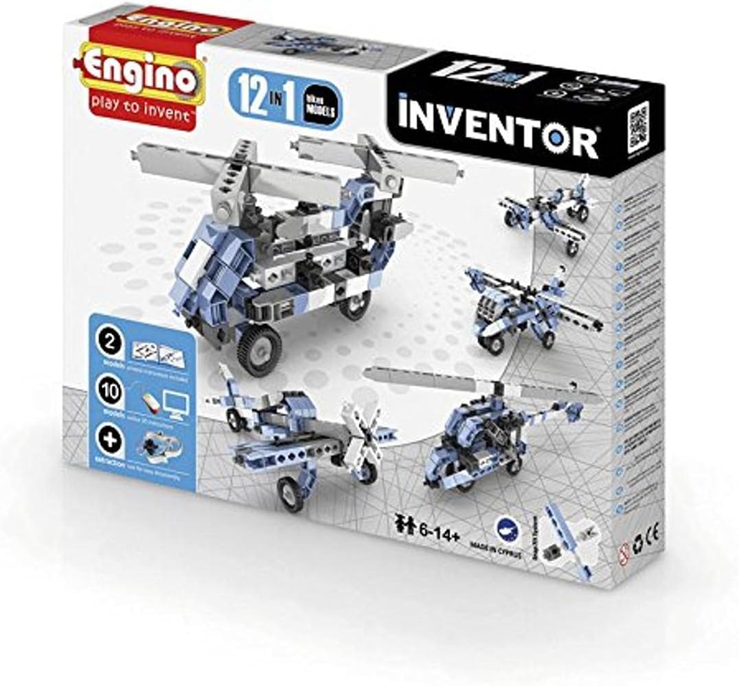 INVENTOR V-1233 Construction Kit 12 in 1 Aircraft