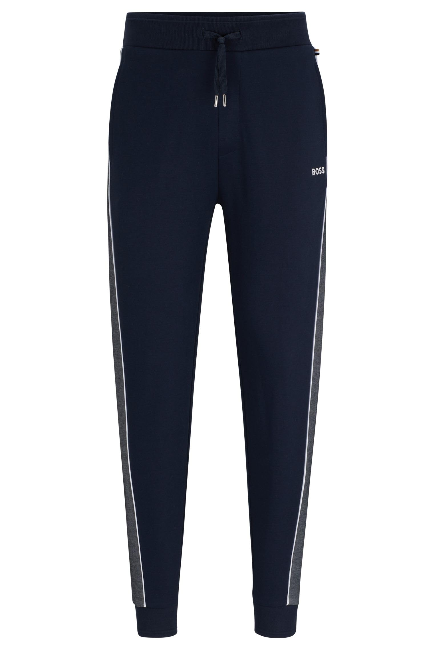 BOSS Herren Tracksuit Pants Jogginghose aus Baumwoll-Mix mit Folienprint-Logo