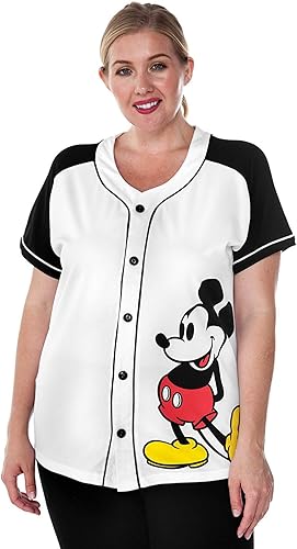 Miniatura 6 de Disney Mickey Mouse Stitch Jack Skellington - Camiseta de manga corta para mujer Blanco - Mickey