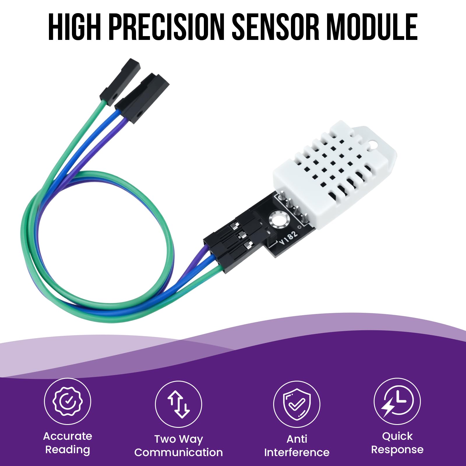 6Pcs DHT22/AM2302 Digital Temperature Humidity Sensor Module — Amazon image 3