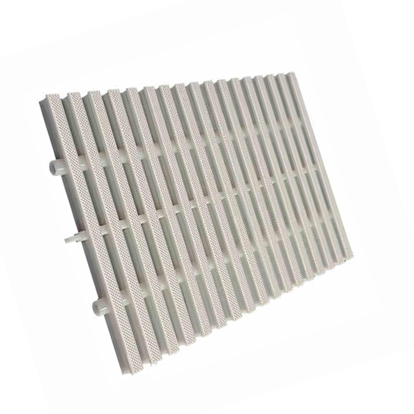 Grille de vidange piscine blanche 25x100 raccordement trop-plein terrasse et évacuation patio x8