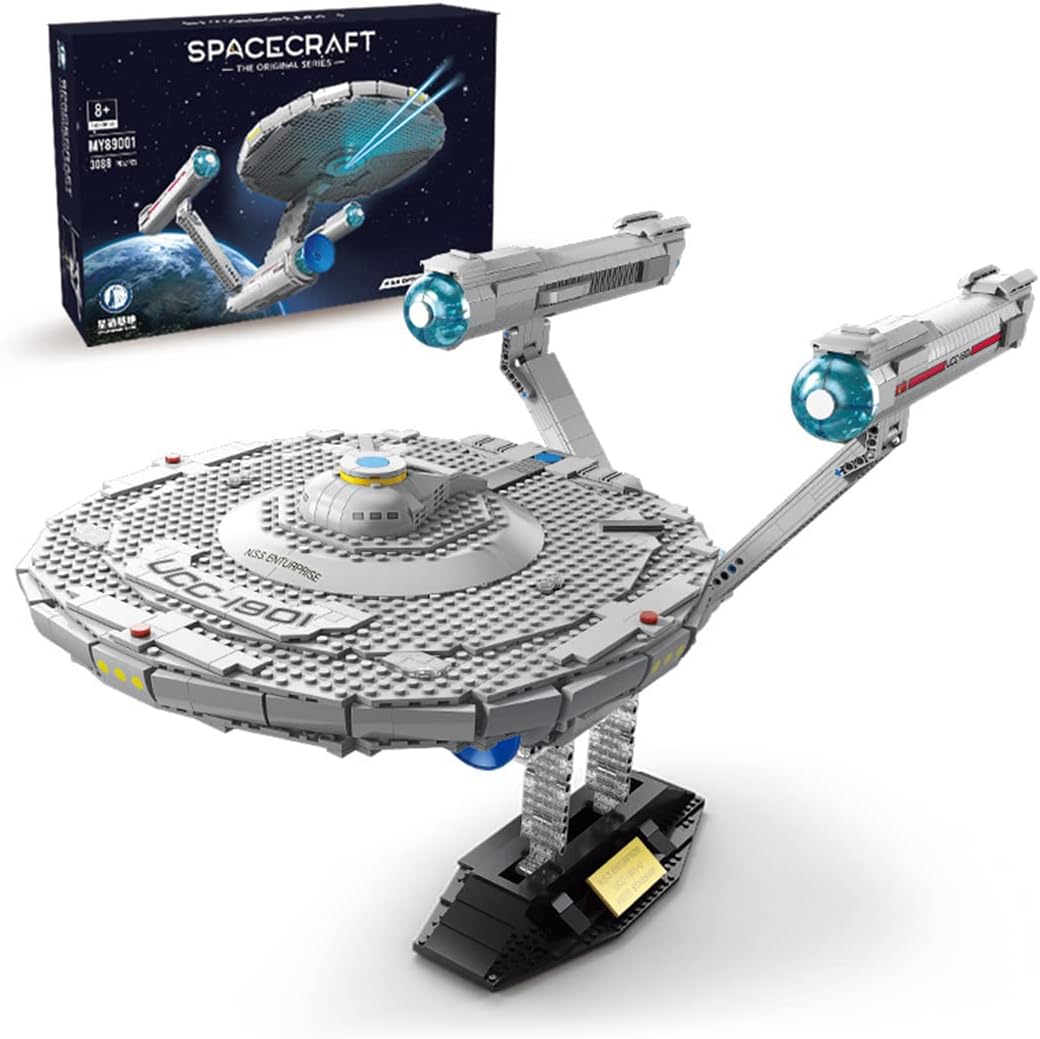 WangSiwe Space Wars Starship Model, Science Fiction Creative Battleship Model Building Blocks Set Compatible con Star Wars (3088 Piezas)