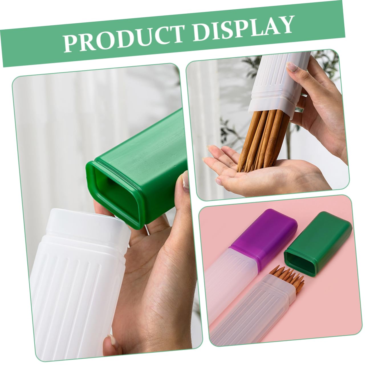 NUOBESTY 5 Juegos Aguja Para Suéter Accesorios De Coser Equipo Estuche De Almacenamiento De Agujas De Tejer Caja De Almacenamiento De Agujas De Ganchillo Contenedores De Agujas 2 Piezas X 5