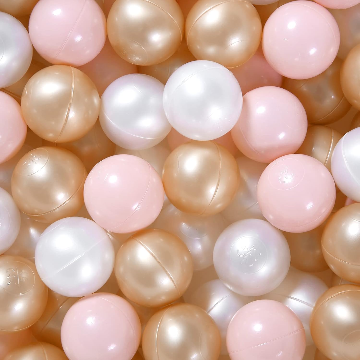 TRENDPLAY Plastic Balls for Ball Pits 2.2 Inch, Pack of 50 100 200 500 Hollow Balls, Perfect for Toddler Baby Pools,Party,Festival Decoration