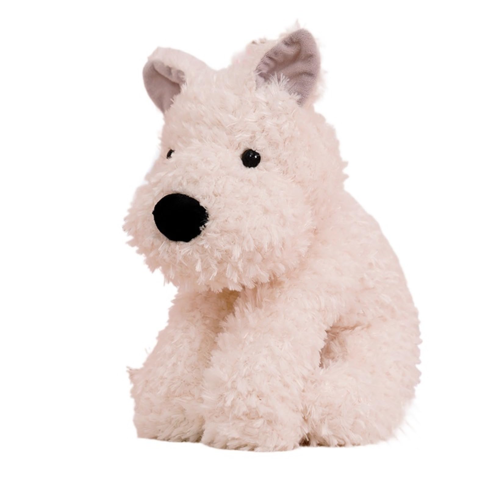 GUAKK West Highland White Terrier Plush Toys, 22cm Puppy Soft Cuddly Toy Cute Puppy Plushies Dog Teddy Stuffed Animal Gifts for Bos Girls Kids Adults - White