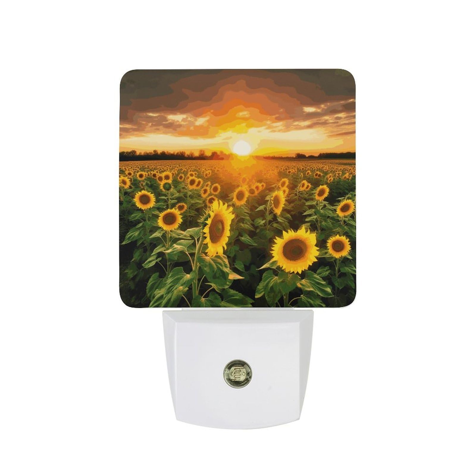LDGSUPH - Sunflower Sensor LED Night Light, Night Light, Night Light, 0.5W Plug, 0.5W Plug, Night Light Sensor, Bright Night Light, 4.5" x 3" x 2" Night Light