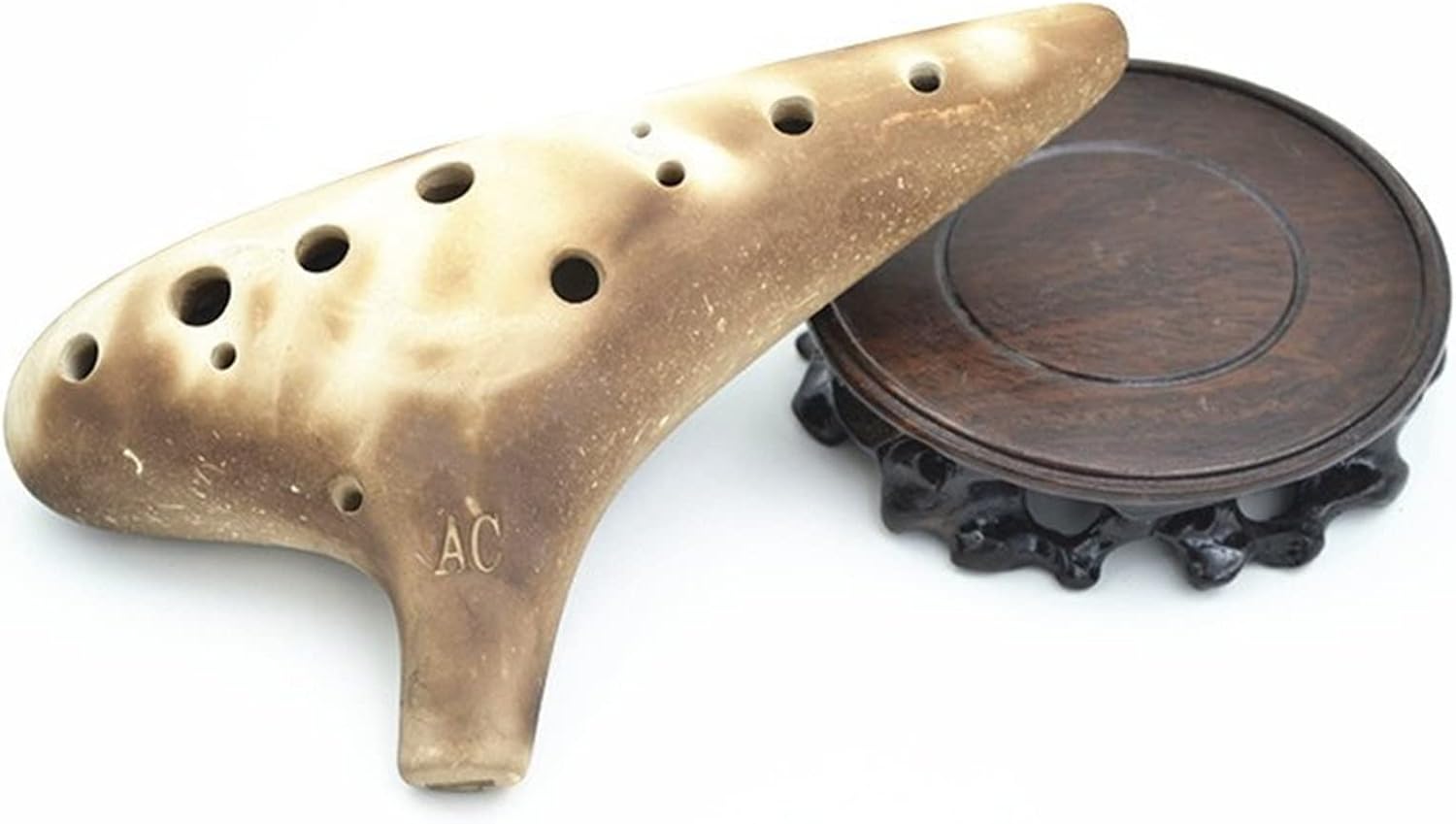 12Hole Ocarina Smoked Alto C Key PlainFired Ocarina 12Hole AC Ocarina