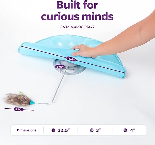 SmartyKat Electronic Motion/Moving Toys for Cats & — top-down angle highlighting key features