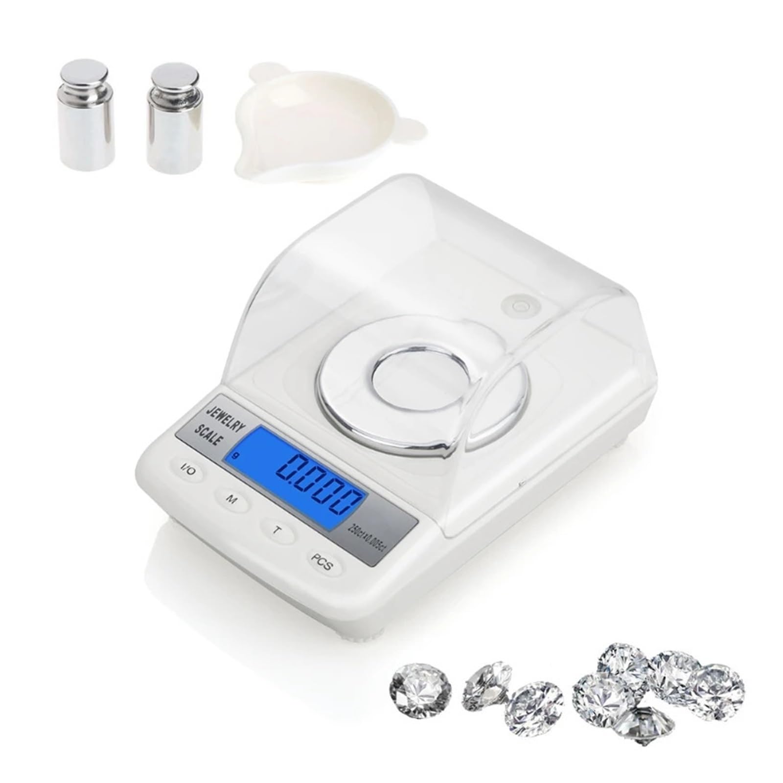 Digital Scales, Skala kieszonkowa 0,001g 50g Cyfrowa skala gramowa, skala ziarna uncji biżuterii, Multifunctional Scale