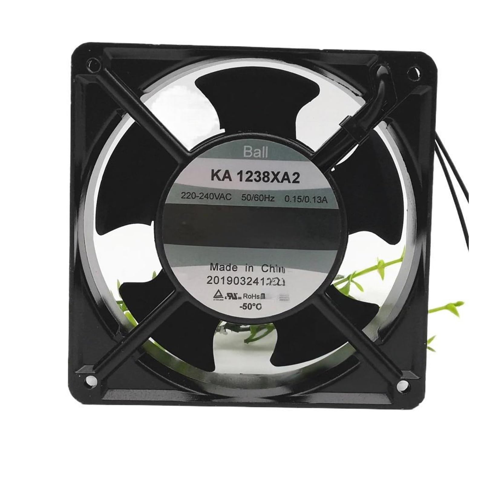 UWUKCJOKQ KA1238XA2 AC 240V 0.15A 120x120x38mm 2-Wire Cooling Fan
