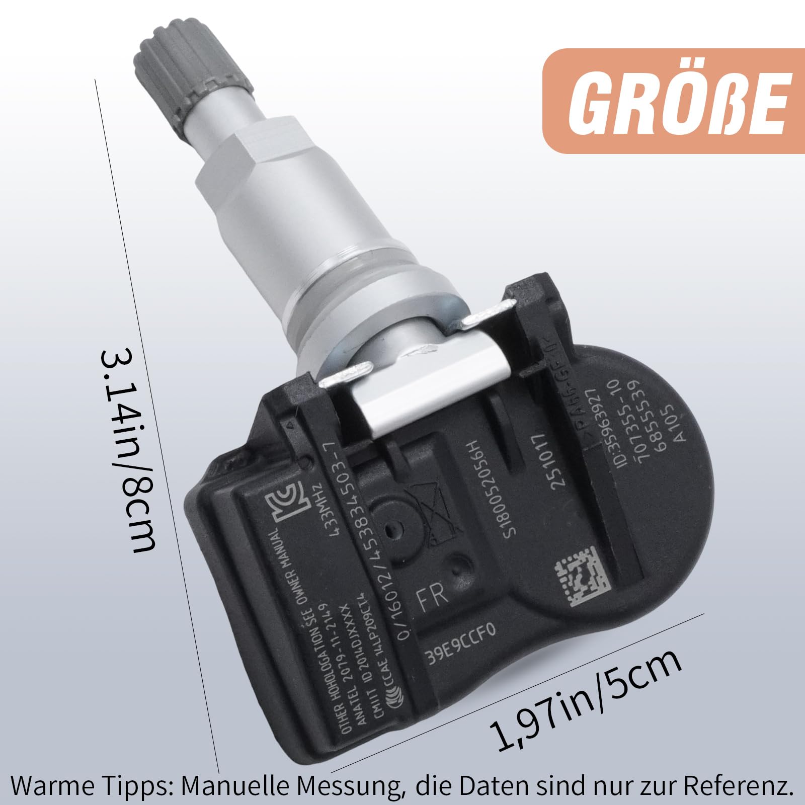 Czujniki ciśnienia w oponach TPMS 36106856209 36106881890 system monitorowania ciśnienia w oponach 433 MHz zamiennik do BMW zamiennik MINI do samochodów ALPINA