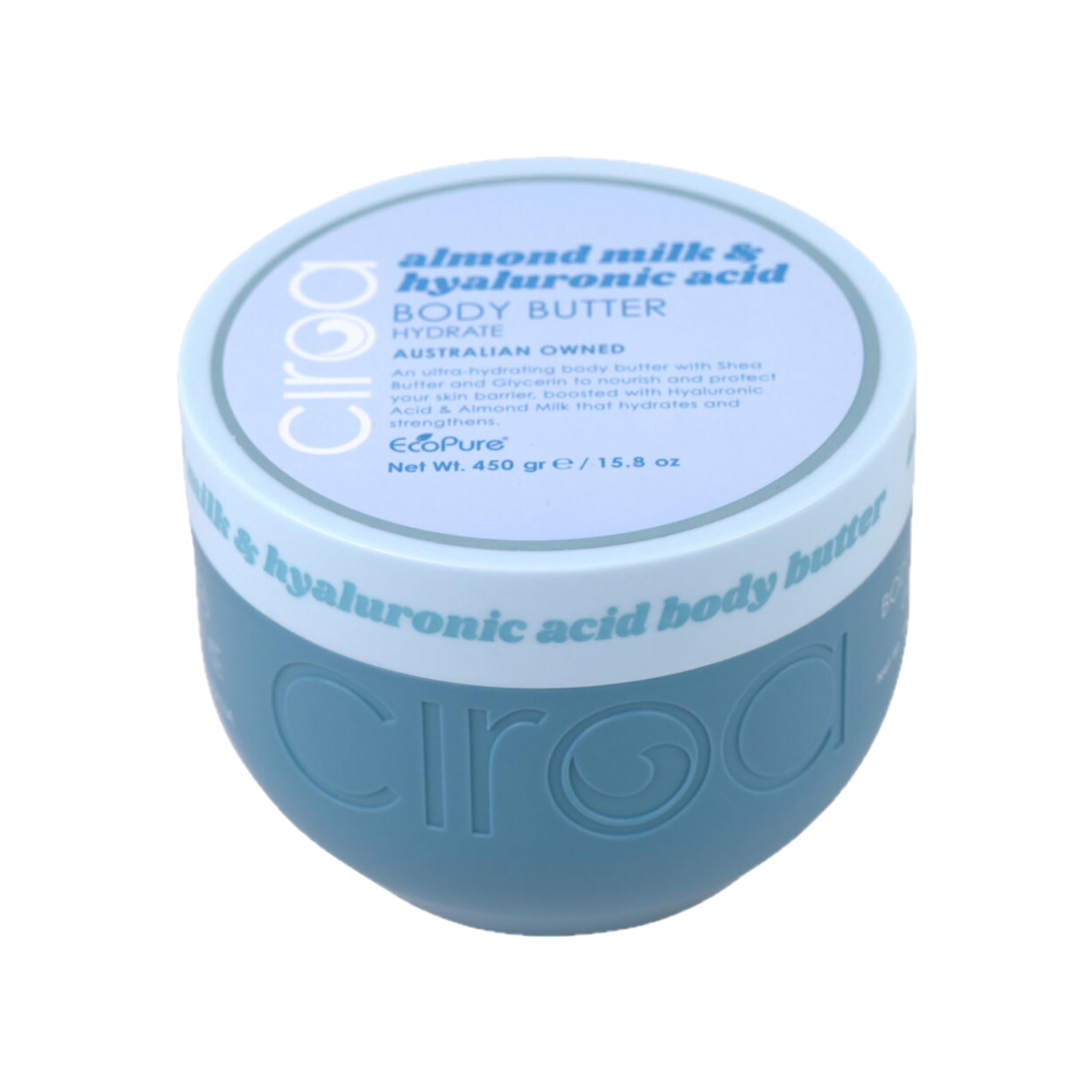 Ciroa Ultra-Hydrating Body Butter With Shea Butter And Glycerin Almond Milk And Hyaluronic Acid 15.8 oz