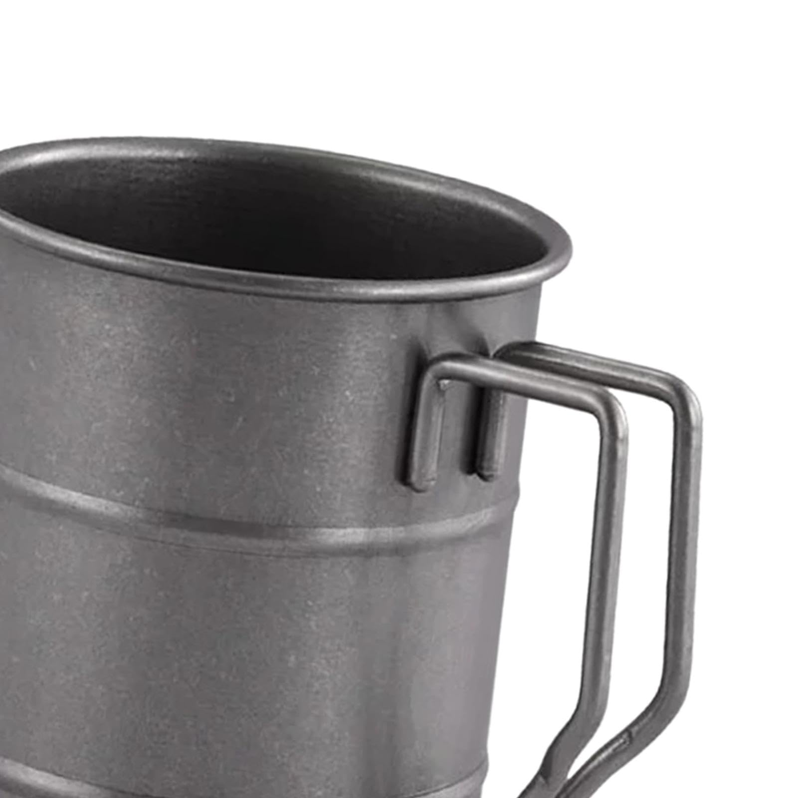 RNXRZANK 2X Tea Mugs Portable 350ml Stainless Steel Camping Cup for BBQ Campsite Outdoor