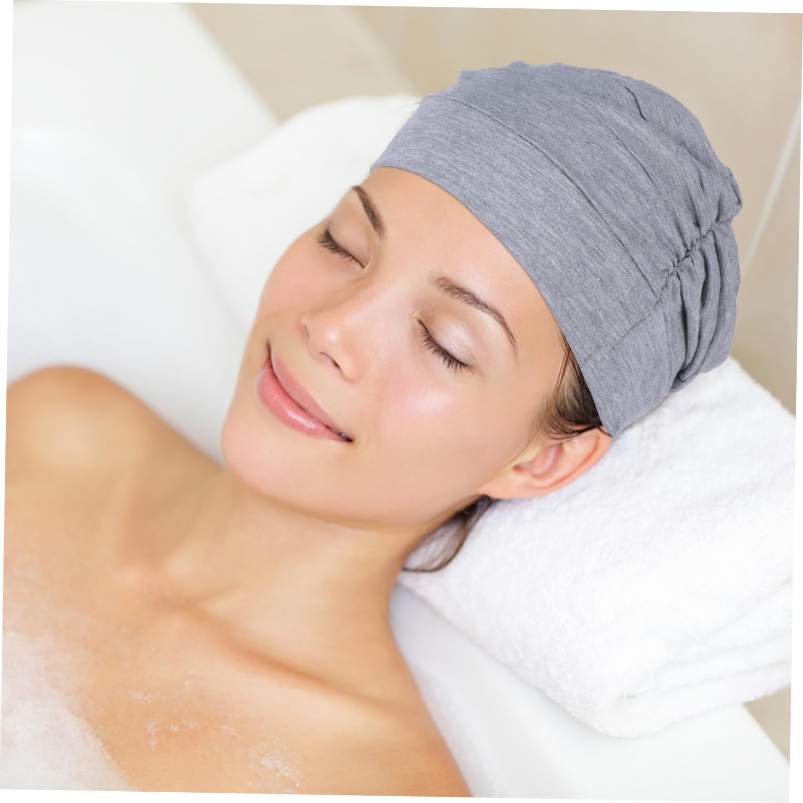 12 Piezas gorro de quimioterapia shower cap gorro para bañarse tapa del capó algodón para pacientes gorro de dormir de algodón cubierta de la cabeza del sombrero de dormir rojo
