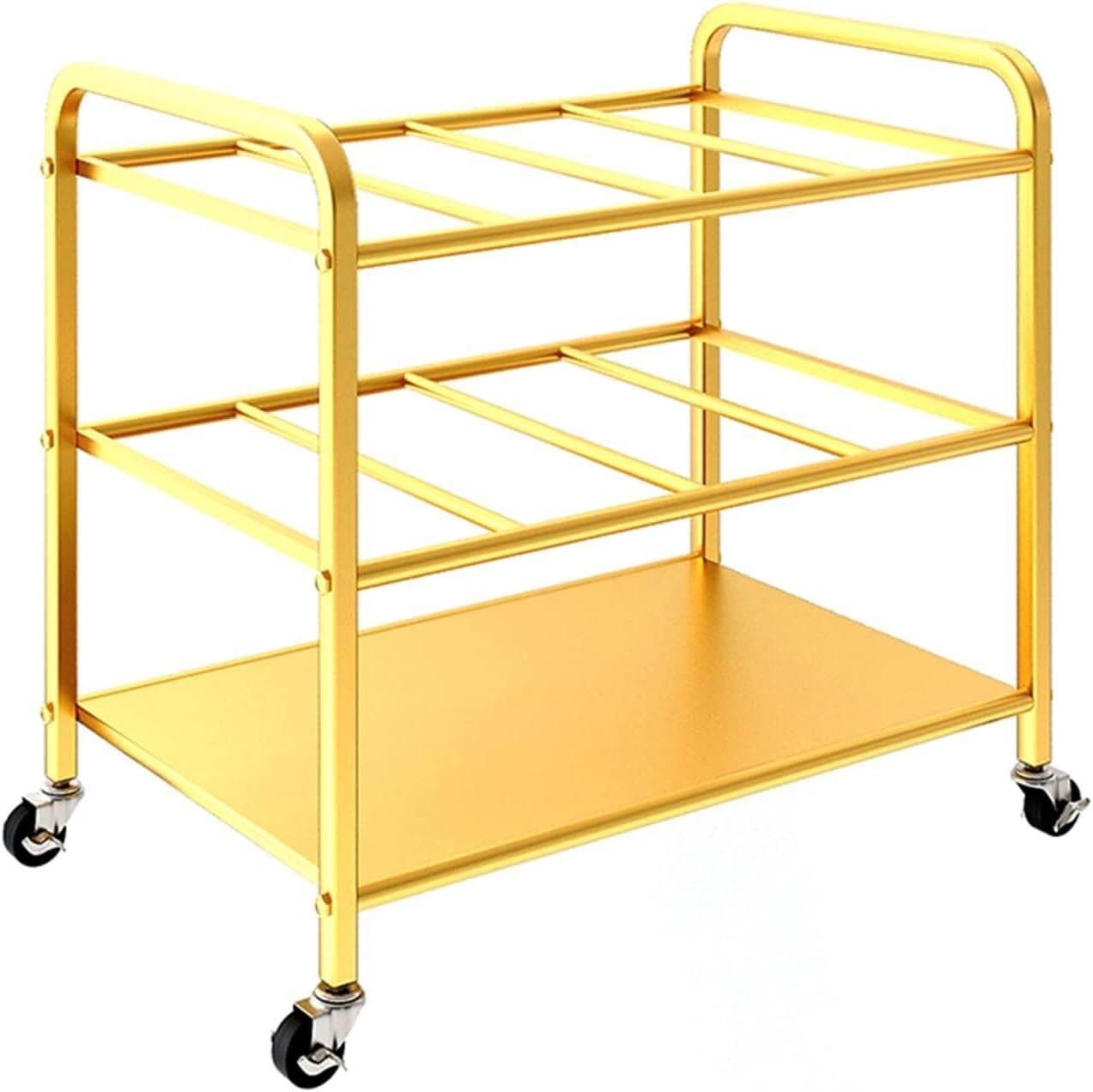 CGCSYZ Yoga Mat Storage Rack Yoga Mat Weight Rack Storage Rack Foam Roller/Exercise Mats Floor Organizer For Yoga Studio/Gym Fitness Organizer (Gold)