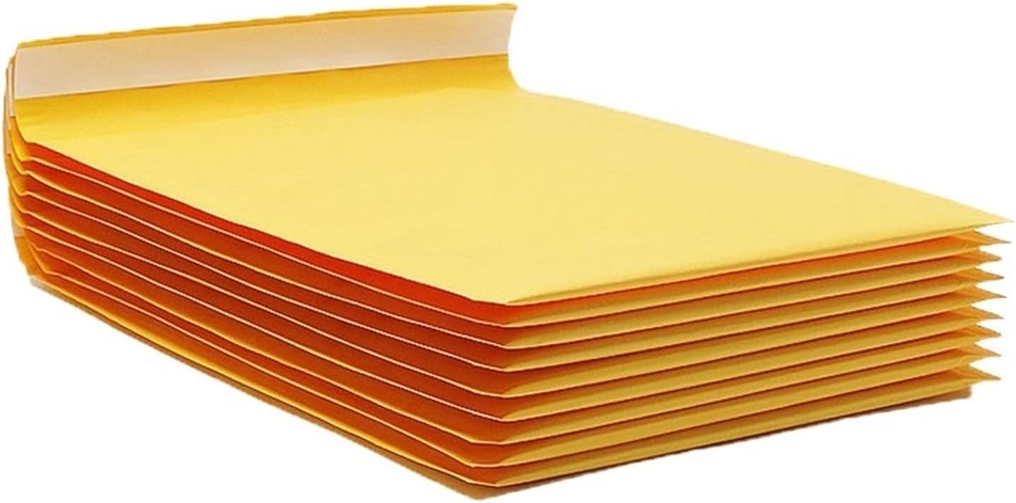 Generic Bubble mailers Bubble Wrap 1pc Yellow ng Stickiness Kraft Paper Bubble Envelopes Bags Protection Bag Packaging(15x18cm)