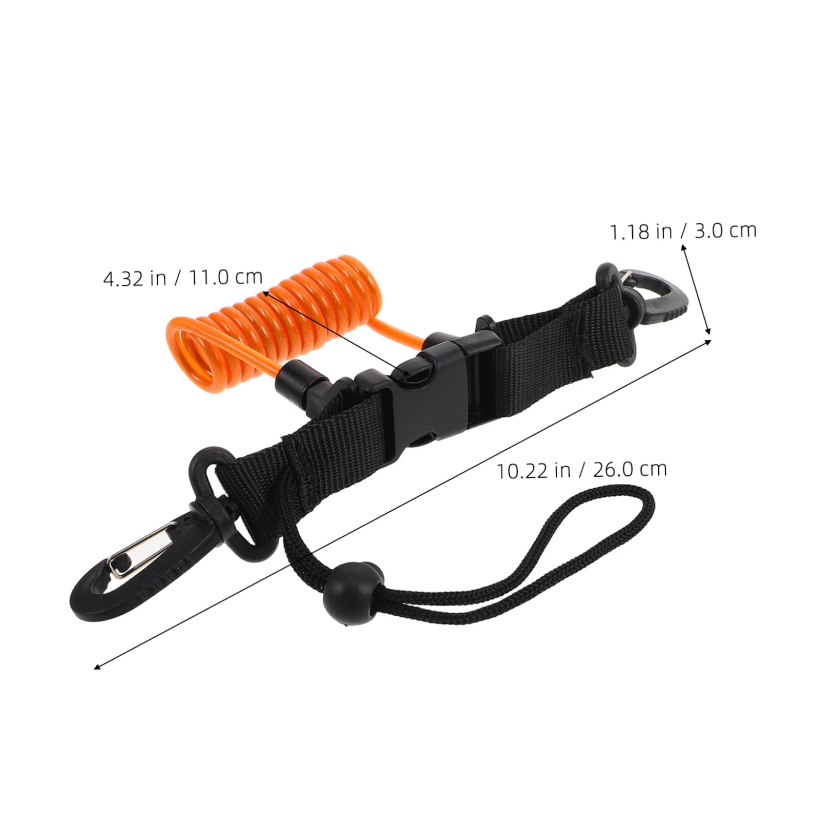 SEWACC Diving Camera Handle Rope Quick Release Clip for Scuba Accessories Wrist Lanyard Lens Cap Security Elastic Diving Safety