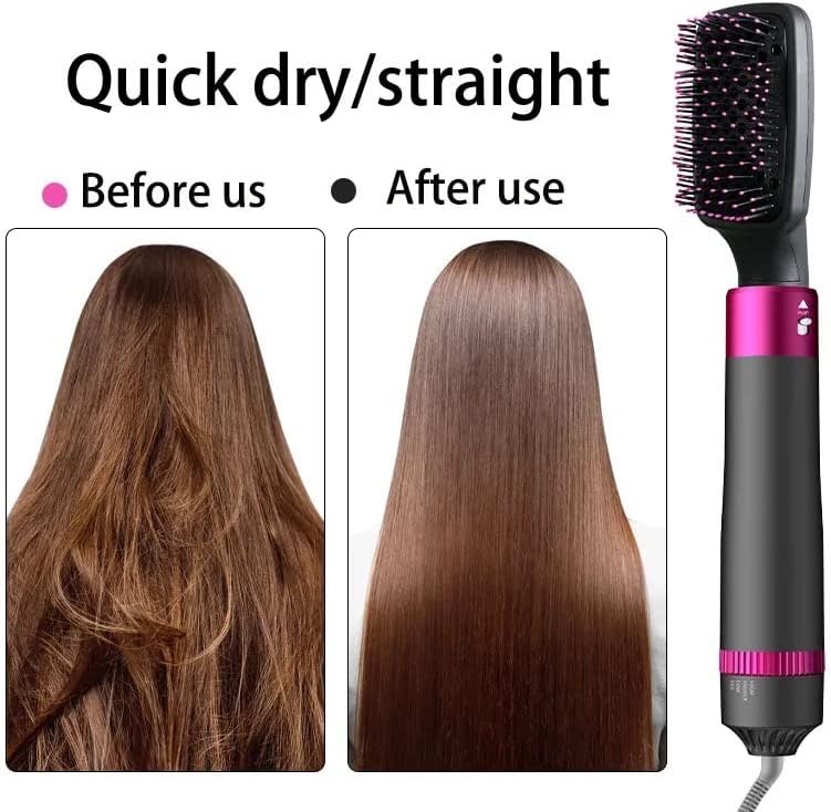 Miniatura 7 de AIKO PRO Juego de cepillos 5 en 1 para secador de pelo, 1200 W, ligero, seguridad ALCI, tecnología turmalina, gris, morado