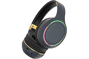 Bluetooth Headphones in Blue: Unparalleled Audio Experience with RGB Illumination