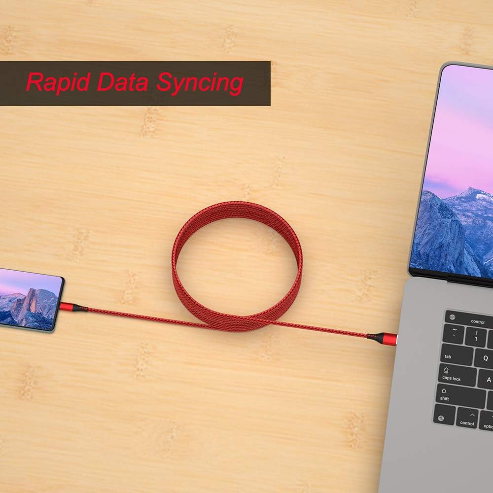 USB C Rapidly Charging Cable, iMangoo 6ft Type C Dash Charge Cable Wrap Charging for OnePlus 8 7T Buds Nord Nylon Braided Case Fast Data Syncing Cord Rapid Charger Cable for OnePlus 7 Pro 6T 6 5T 5